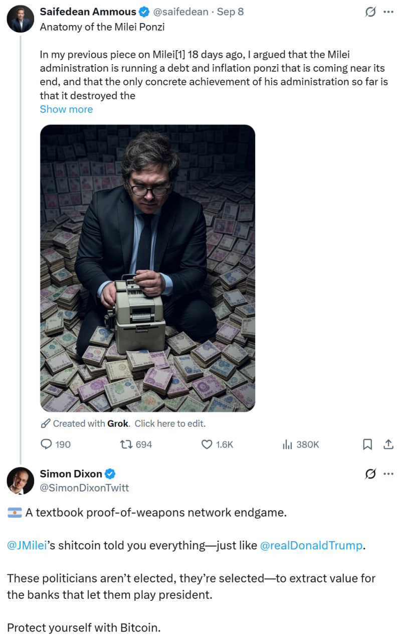 Auteur du « Bitcoin Standard » : Les obligations argentines dans une situation proche de… Auteur du « Bitcoin Standard » : Les obligations argentines dans une situation proche de…